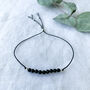 Black Onyx Silk Bracelet, thumbnail 2 of 6