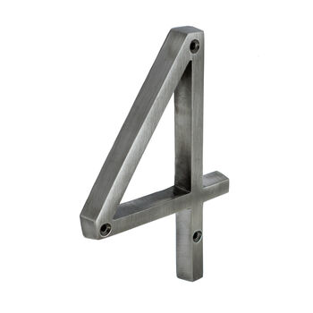 House Numbers In Pewter Finish, 7 of 11