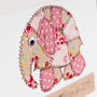 Personalised Elephant Embroidered Artwork, thumbnail 4 of 6