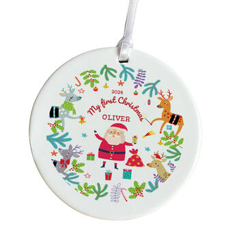 Personalised Kids First Christmas Decoration Ornament Gift, 2 of 7