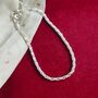 925 Silver Heavy Link Chain Floral Indian Payal Anklet, thumbnail 6 of 6