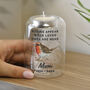 Personalised Robin Memorial Feather Tealight Holder, thumbnail 3 of 4