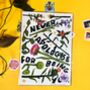 'Apologise' Motivational Quote Nature Inspired Print, thumbnail 1 of 3