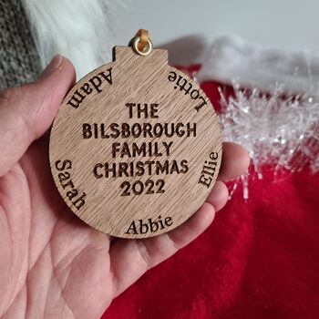 Personalised Family Christmas Decoration, 4 of 4