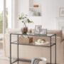 Console Table With Two Tempered Glass, thumbnail 5 of 10