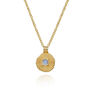 Sun Goddess Moonstone Gold Plated Pendant Necklace, thumbnail 5 of 9