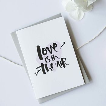 'Love Is In The Air' Engagement Card, 5 of 6