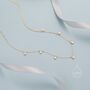 Emerald Green Or Clear Cz Dangle Necklace, thumbnail 3 of 12