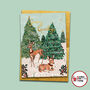 'Seasons Greetings' Deer Scene Charity Christmas Card, thumbnail 2 of 5