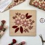 Floral Blossom Embroidery Kit On Wood, thumbnail 1 of 6