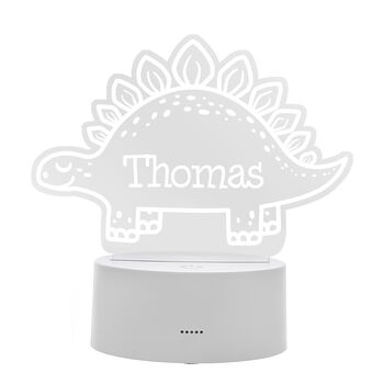 Personalised Dinosaur LED Night Light, 4 of 5