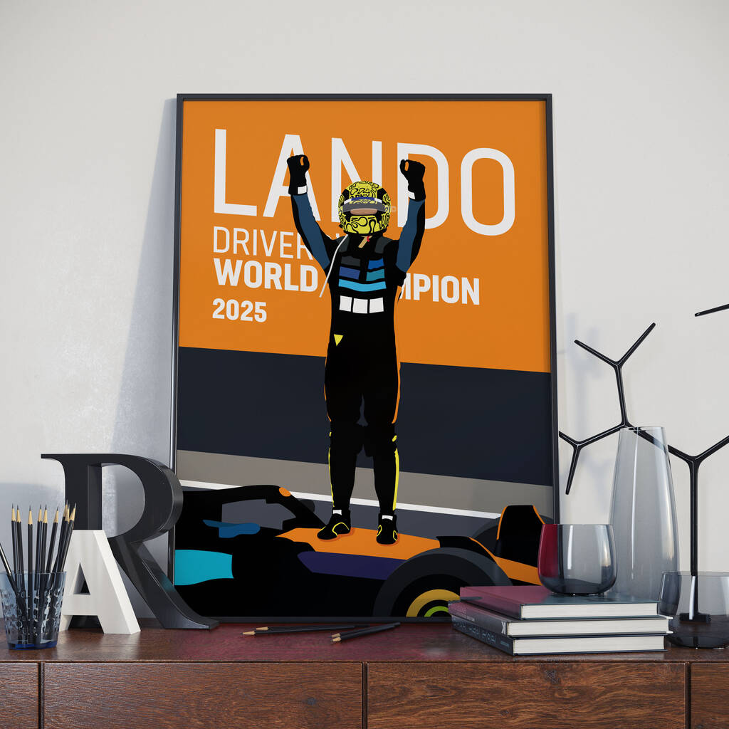 Lando Norris World Champion Print, 1 of 2