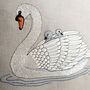 Embroidered Swan Cushions, thumbnail 4 of 9