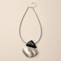 Dual Tone Sculptural Statement Necklace, thumbnail 2 of 4