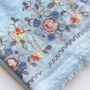 Personalised Embroidered Floral Scarf, thumbnail 2 of 12