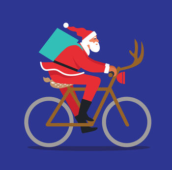 Funny Bike Lovers Christmas Card, Deliver Roo, 8 of 10