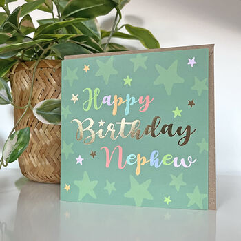 Superstar Nephew Birthday Card, 2 of 2