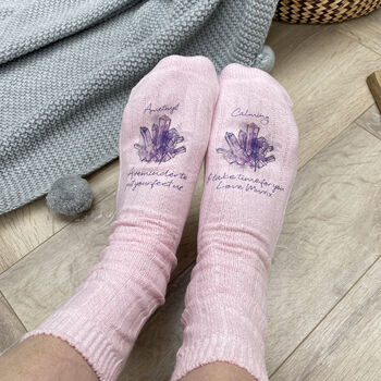 Hidden Message Personalised Crystal Socks, 3 of 4