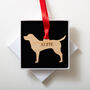 Personalised Dog Outline Christmas Tree Decoration, thumbnail 1 of 12