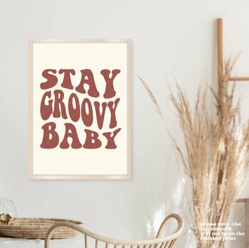 Stay Groovy Baby Print, 7 of 8