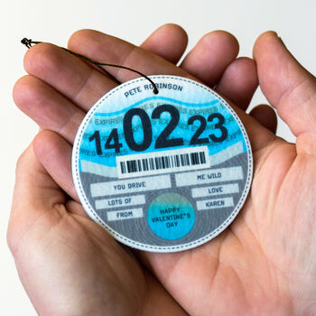 Personalised Tax Disc Car Air Freshener, 2 of 4