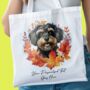 Personalised Dog Autumn Wreath Tote Bags, thumbnail 7 of 12