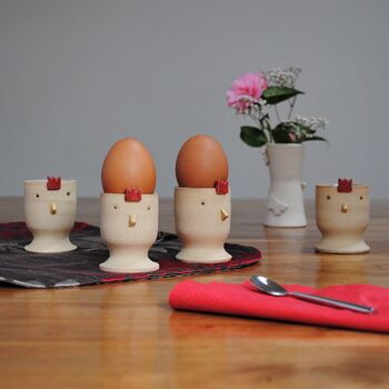 Chicken Personalised Egg Cups, 4 of 8