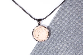 1976 50th Birthday Decimal Half Penny Coin Pendant, 4 of 5
