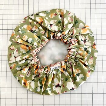 Waterproof Shower Cap In Magnolia Prints, 4 of 6