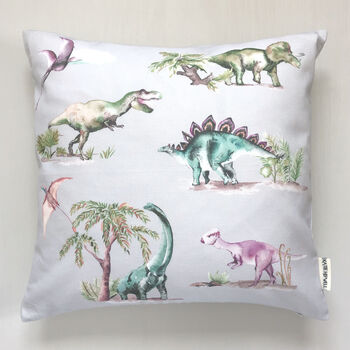Dinosaurs Printed Children's Cushion, 5 of 6