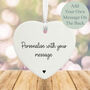Personalised Porcelain Heart Custom Message Keepsake Gift, thumbnail 1 of 2