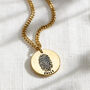 Fingerprint Disc Necklace, thumbnail 2 of 9