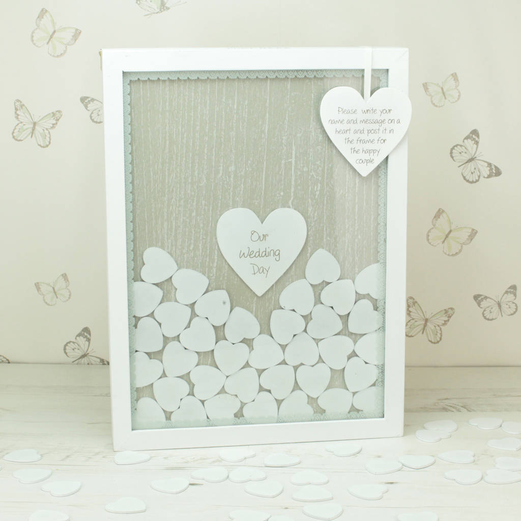 Wedding Drop Top Box Frame Guest Book Alternative By Love Lumi Ltd