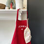 Personalised Christmas Apron And Gingerbread Man Kit, thumbnail 5 of 7