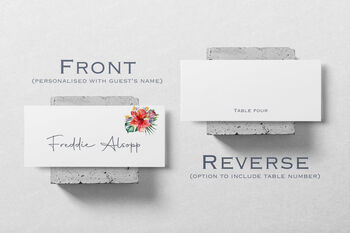 Wedding Place Cards In Tropical, 3 of 3