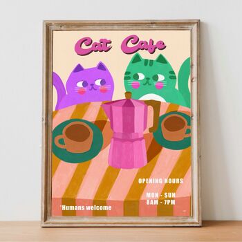 Cat Cafe Print, 2 of 3