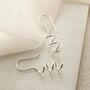 Sterling Silver Bold Coil Drop Earrings, thumbnail 5 of 6