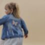 Personalised Embroidered Butterfly Children's Denim Jacket, thumbnail 5 of 8