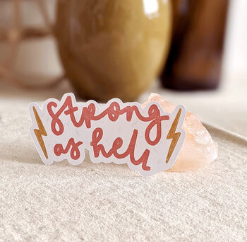 'Strong As Hell' Female Empowerment Sticker Set, 2 of 5