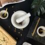 Marble Pestle And Mortar Set With Silver Base, thumbnail 4 of 5