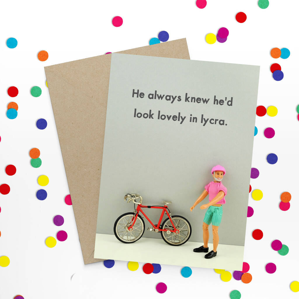 Lycra Funny Card By Bold And Bright
