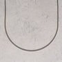 Cuban 2mm Men's Necklace | Silver Stainless Steel / Rhodium Coating, thumbnail 4 of 7
