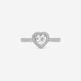 Sterling Silver Heart Promise Ring For Her, thumbnail 1 of 5