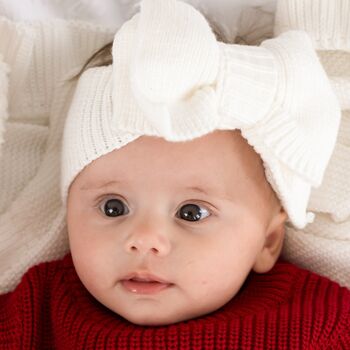 Christmas Embroidered Personalised Name New Baby Knitted Cardigan, 5 of 10