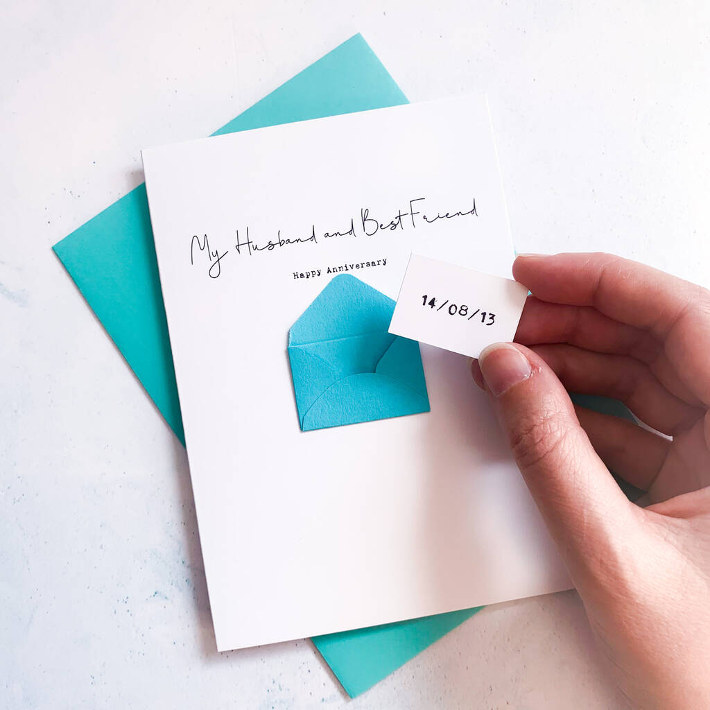 Personalised Husband/Wife Best Friend Envelope Card By Ruby Wren ...