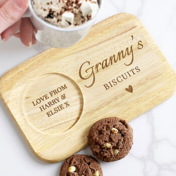Personalised Heart Design Wooden Coaster Tray, 4 of 6