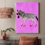 Custom Zebra Wearing Heels Personalised Art Print, thumbnail 1 of 7