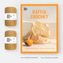 Raffia Crochet Instruction Book And Yarn Bundle, thumbnail 1 of 10