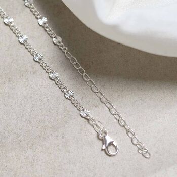 Sterling Silver Shimmer Chain Necklace, 7 of 8