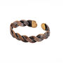 Twisted Dark Copper Cuff Bracelet And Handcrafted, thumbnail 1 of 2